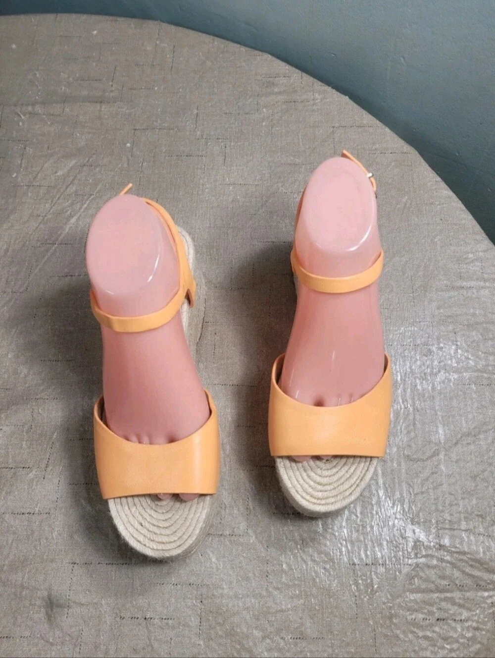 Antonio Melani Women's Size 7.5 M  Espadrille Wedge Sandals Orange Peach 59